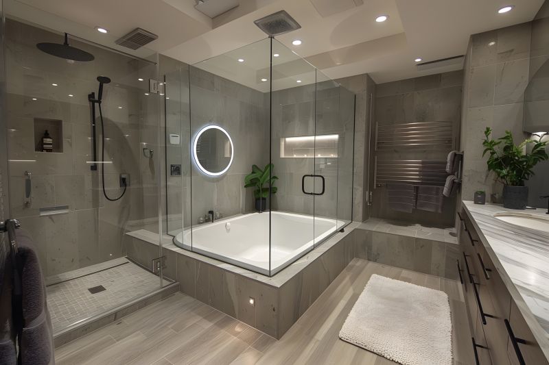 Elegant Bathroom with New Tub